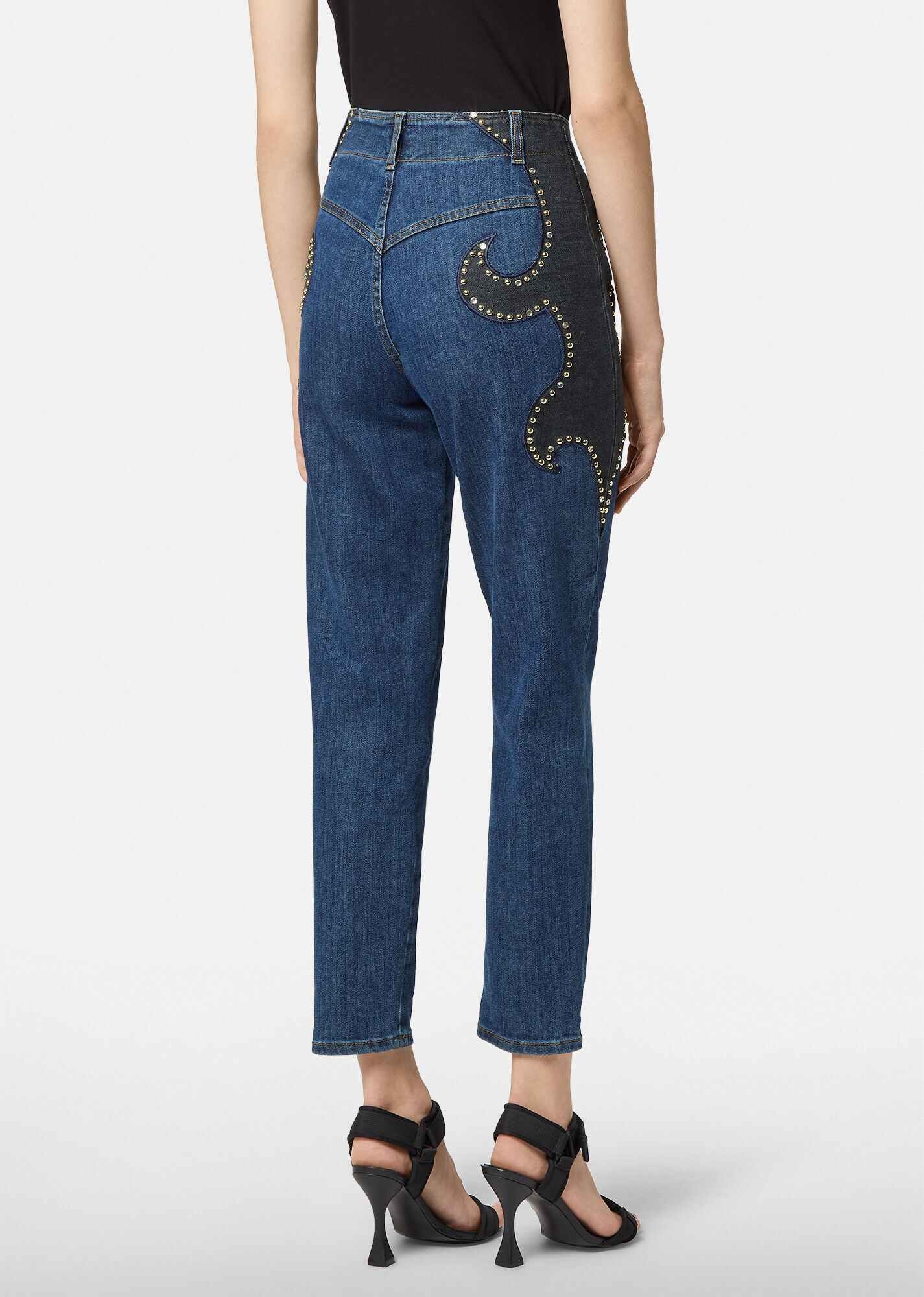 Studded Patch Jeans - 3