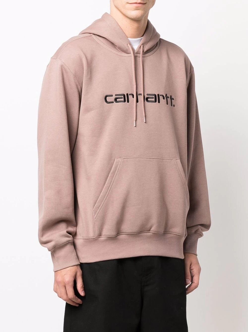 embroidered logo hoodie - 3