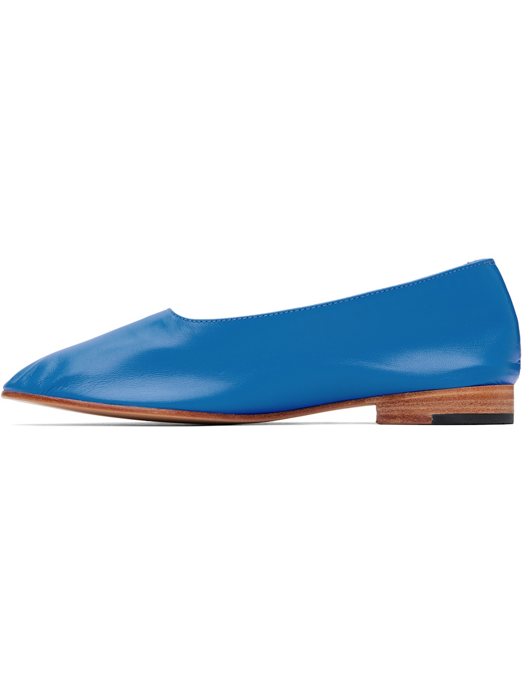 Blue Glove Ballerina Flats - 3