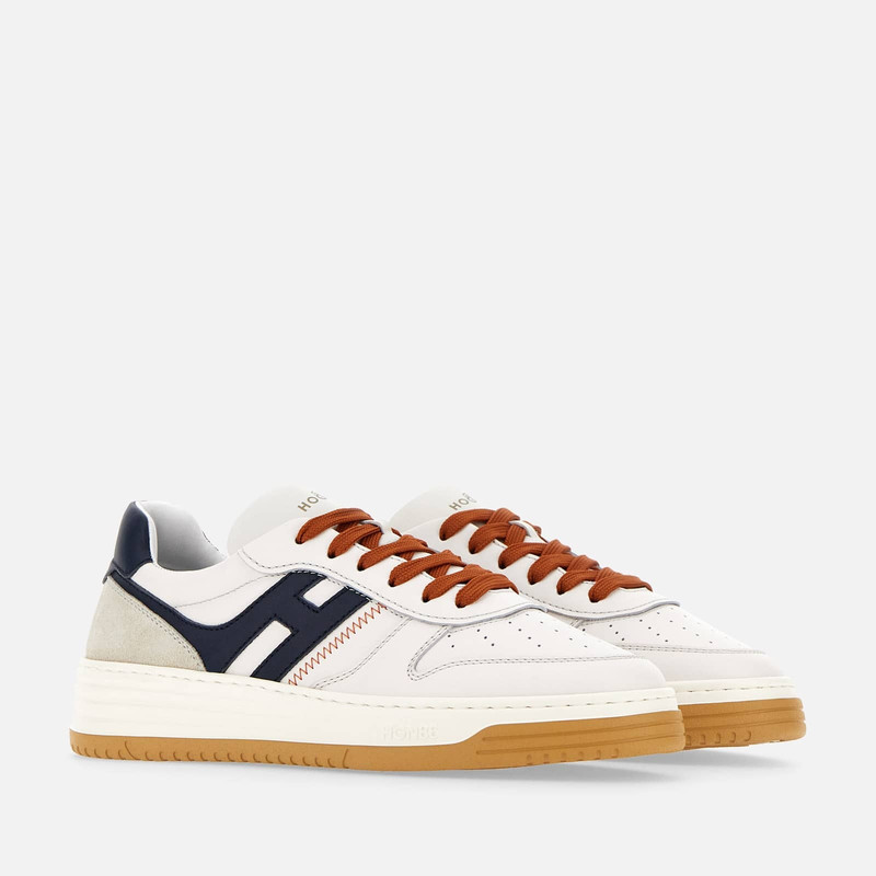 Sneakers Hogan H630 White Blue Orange 2