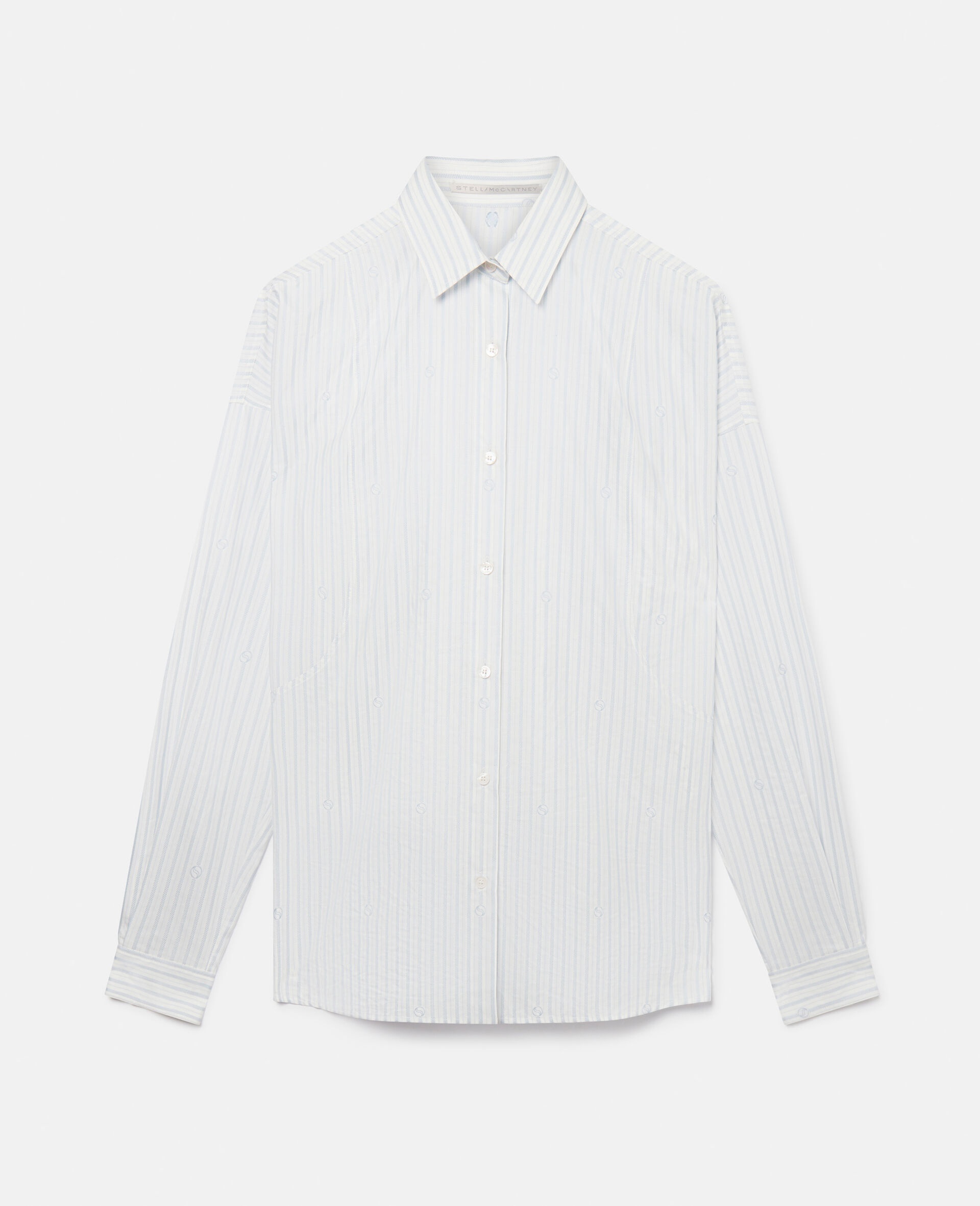 S-Wave Striped Cotton Jacquard Shirt - 1