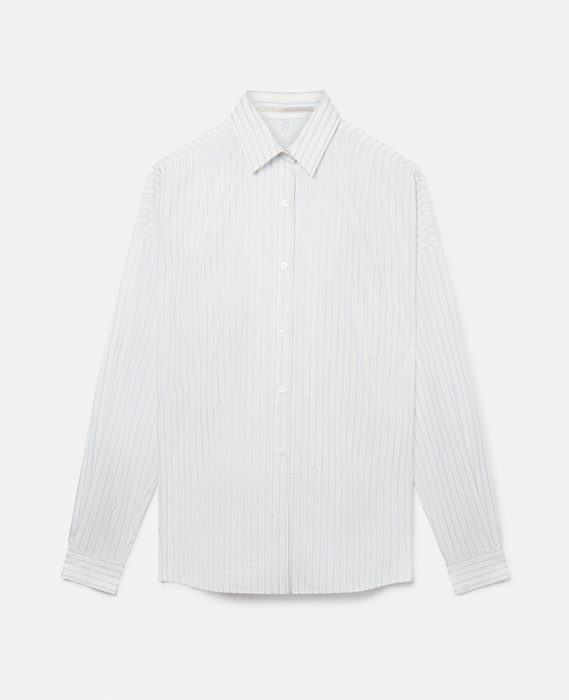 S-Wave Striped Cotton Jacquard Shirt - 1