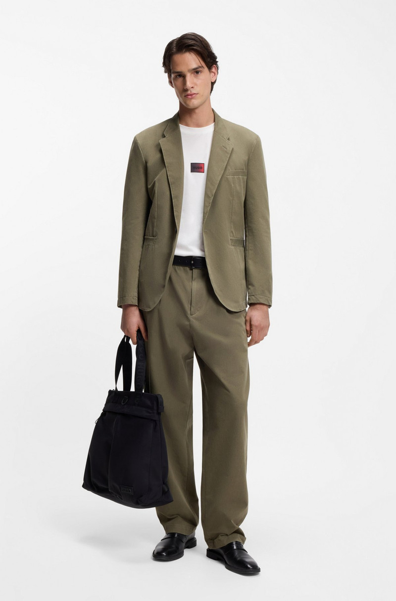 HUGO GRADIENT-LOGO T-SHIRT IN COTTON JERSEY outlook