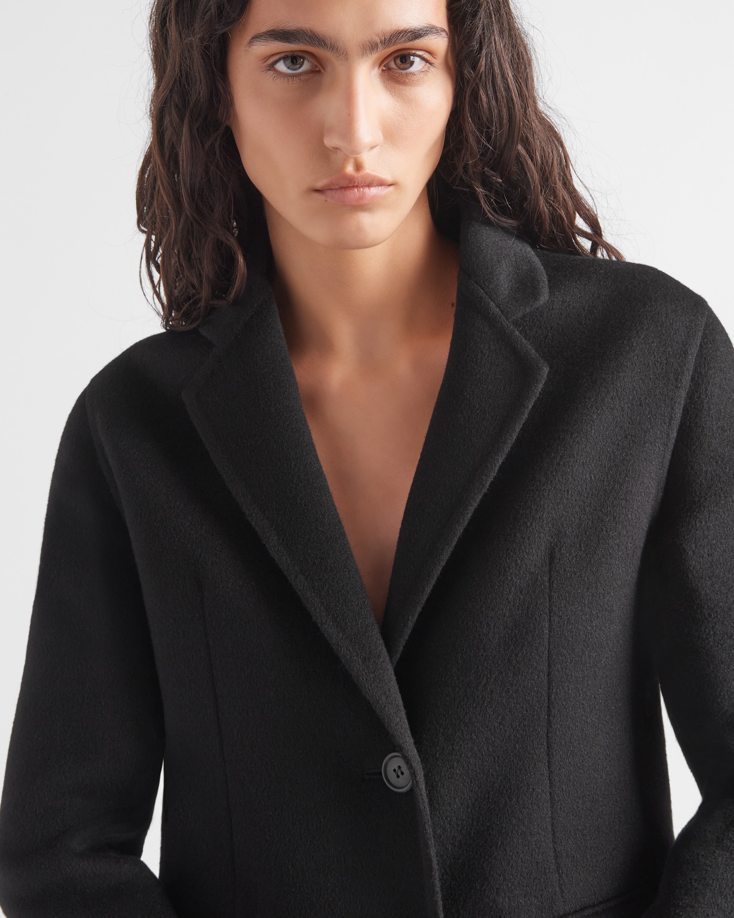 Single-breasted cashgora coat - 3