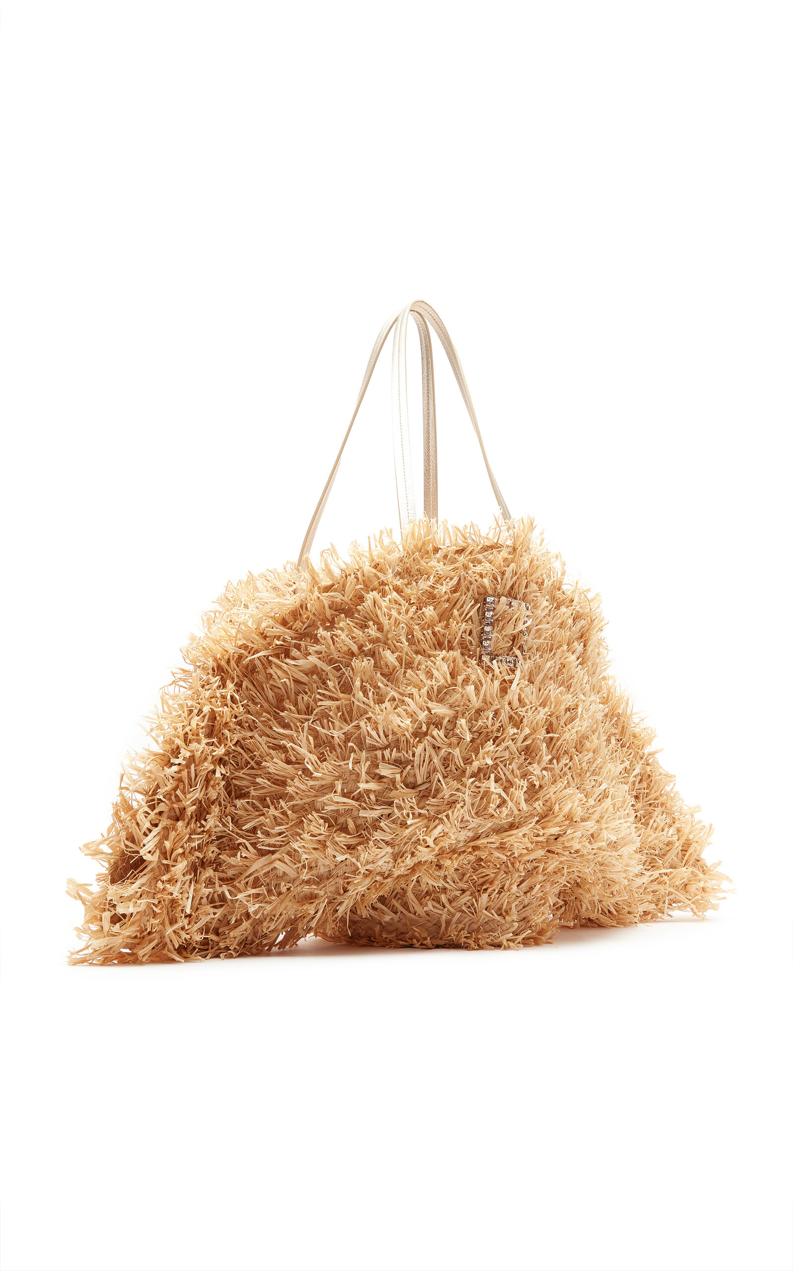 Tres Vivier Panier Raffia Large Tote Bag neutral - 4