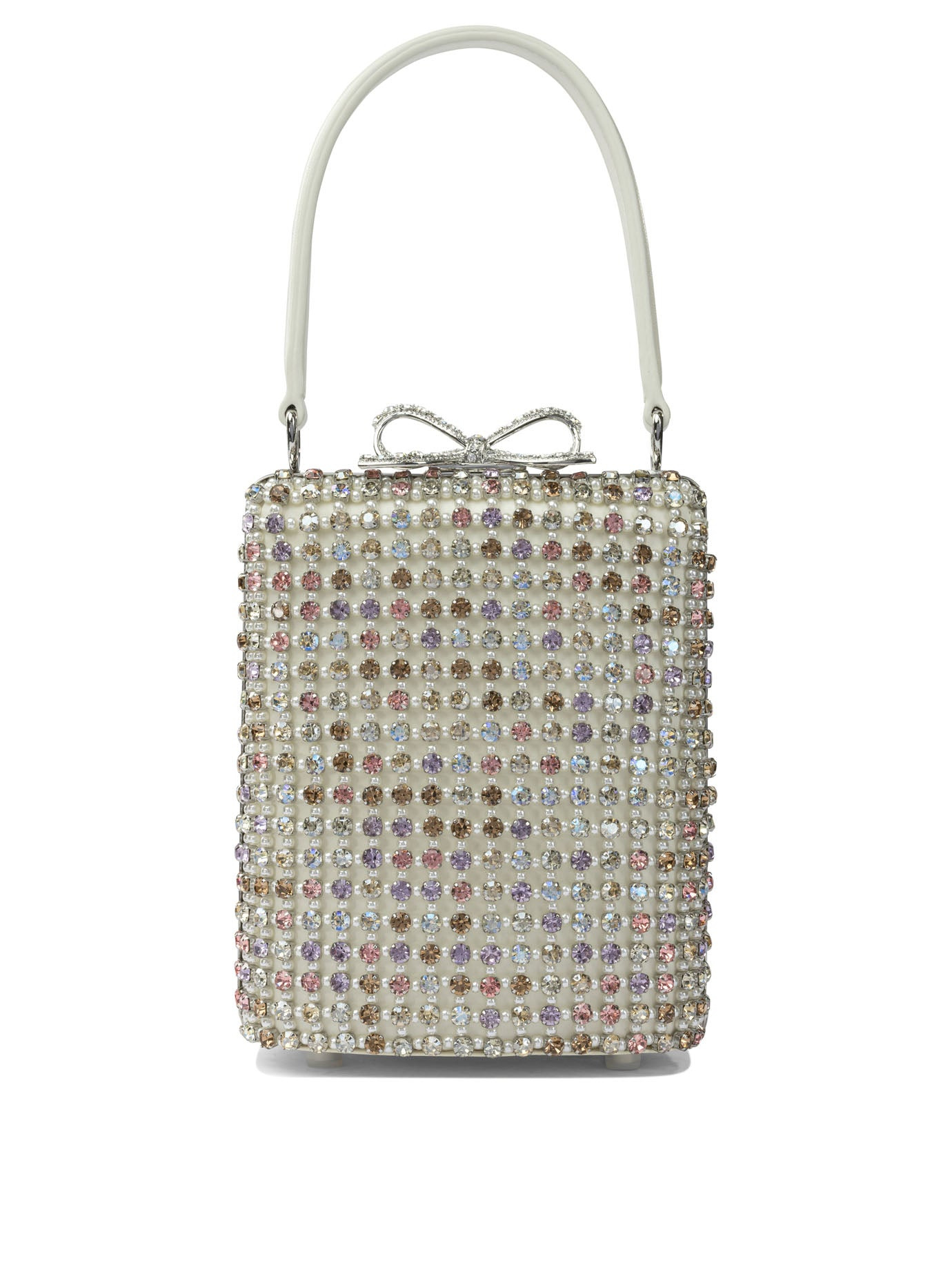 Self-portrait Mini Multi Crystal Hand Bag - 1