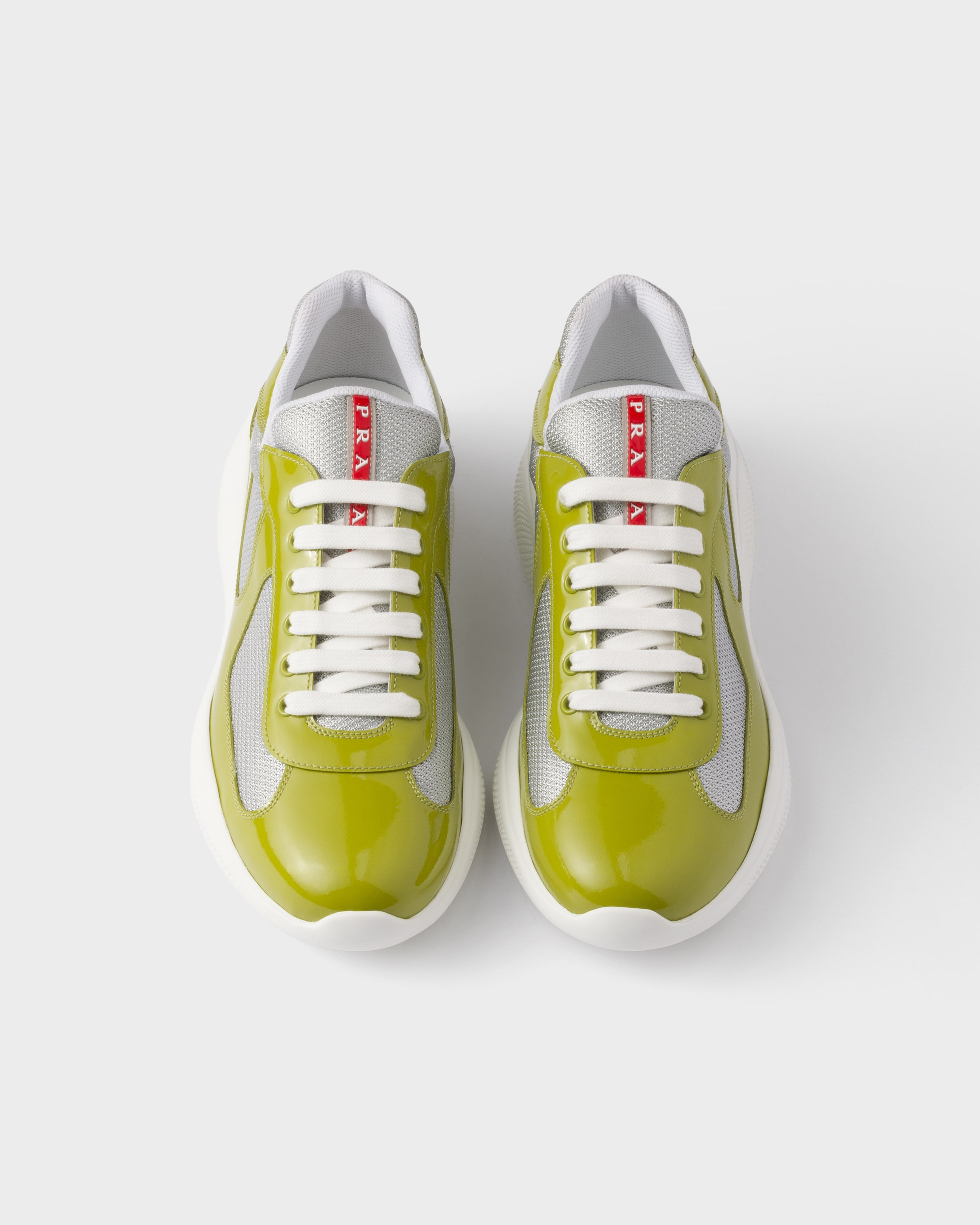 Patent leather and technical fabric Prada America's Cup sneakers - 3