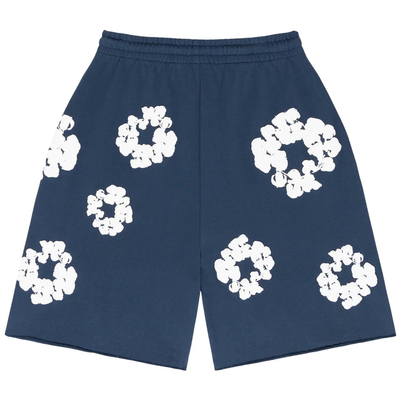 Denim Tears Cotton Wreath Logo Shorts 'Navy White' 402-080-30 - 2