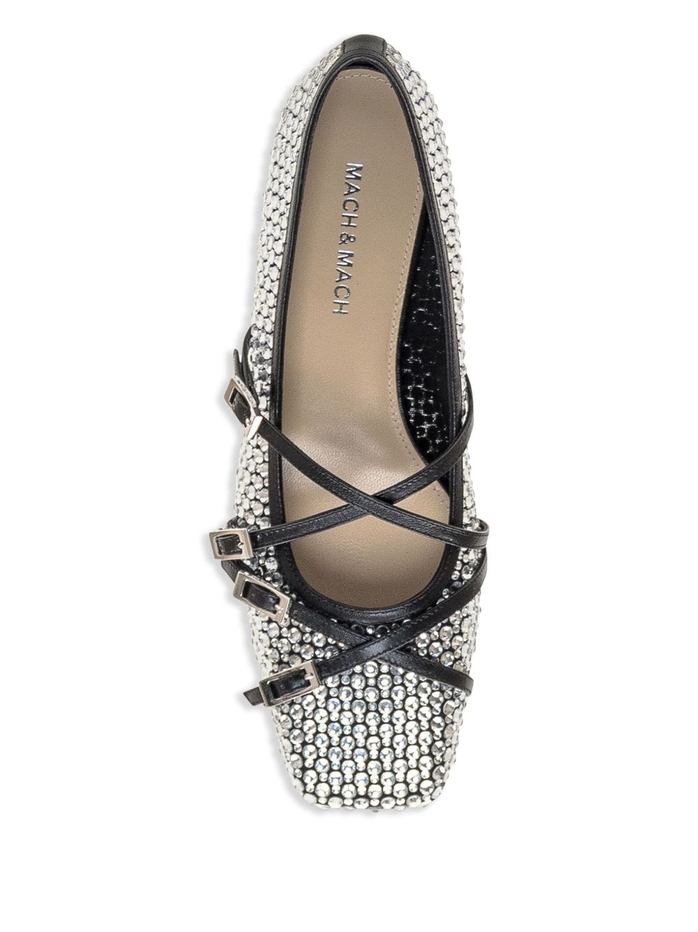 Crystal Net ballerina shoes - 4