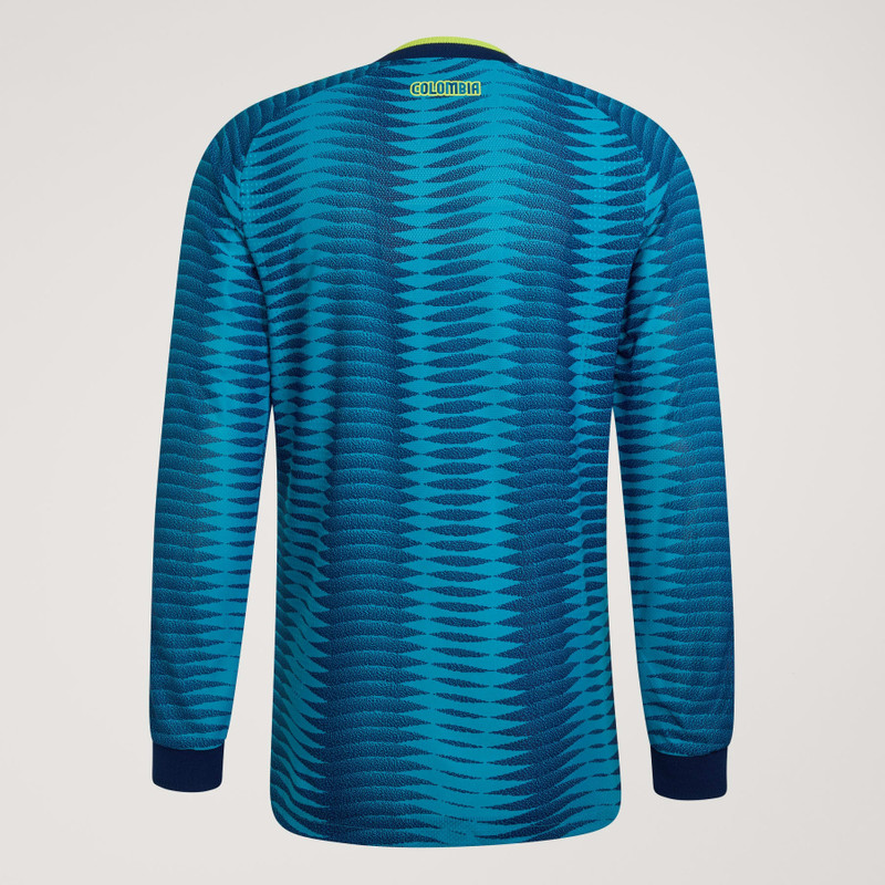 Colombia 26 Away Authentic Long Sleeve Jersey 5