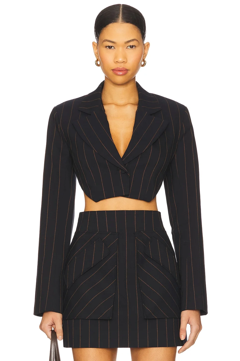 Anya Navy Pin Stripe Blazer - 1