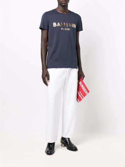 Balmain logo-print short-sleeve T-shirt outlook