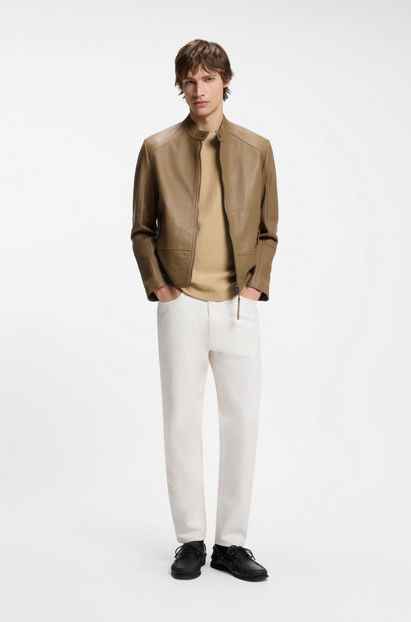 HUGO COTTON-BLEND T-SHIRT WITH CREASED EFFECT outlook
