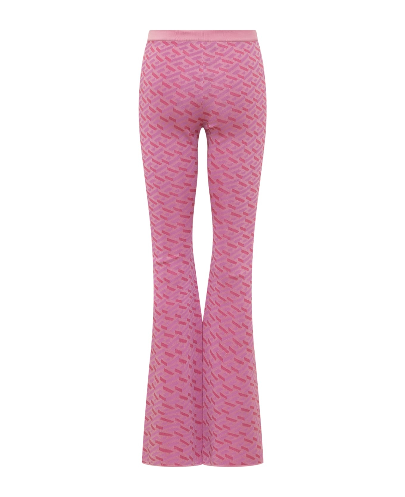 Jacquard Pants With Greek Print - 2
