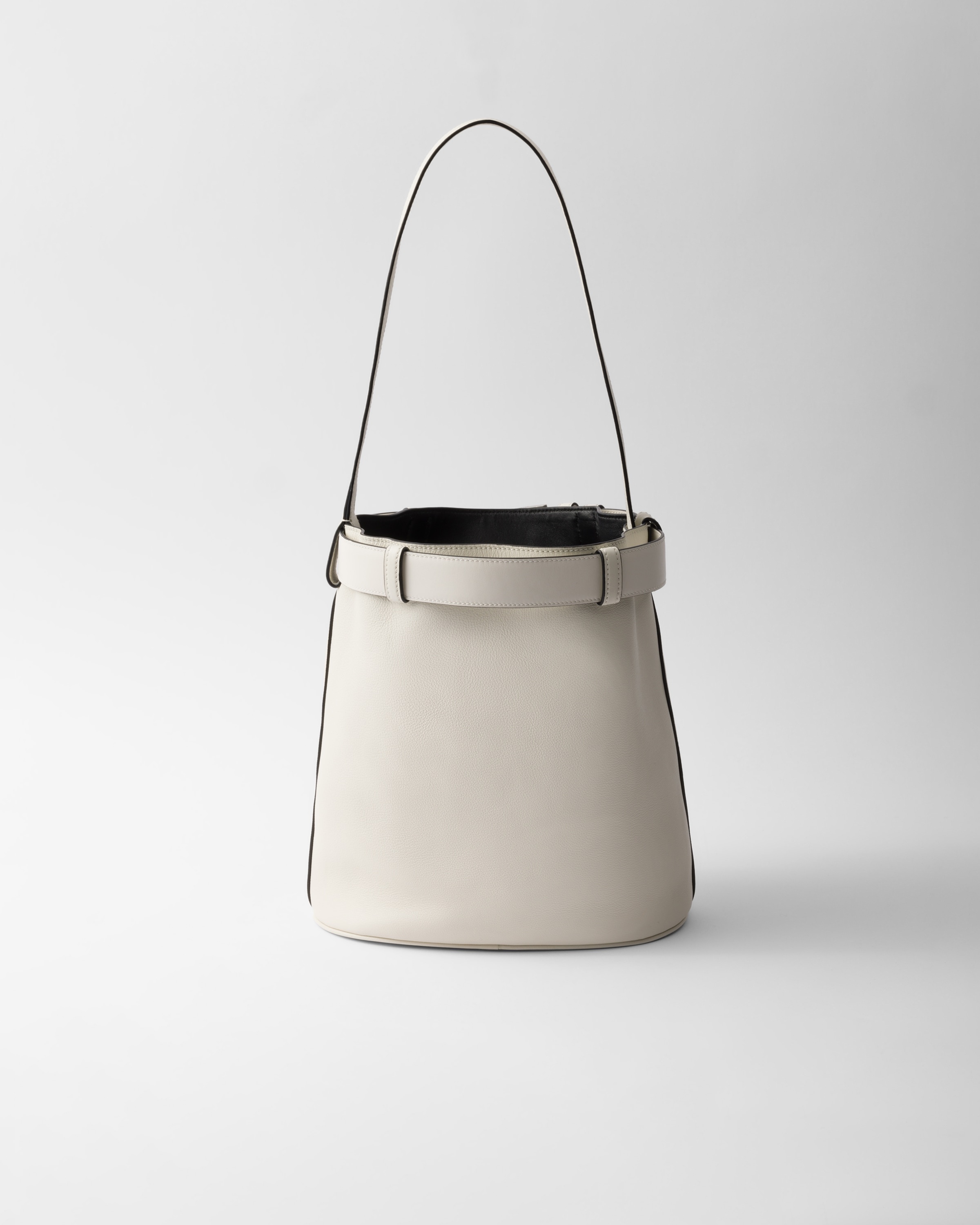 Prada Buckle leather bucket bag with belt - 3