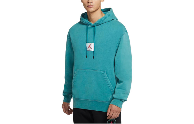 Jordan Air Jordan Flight Fleece Hoodie 'Teal' CK6469-381 outlook