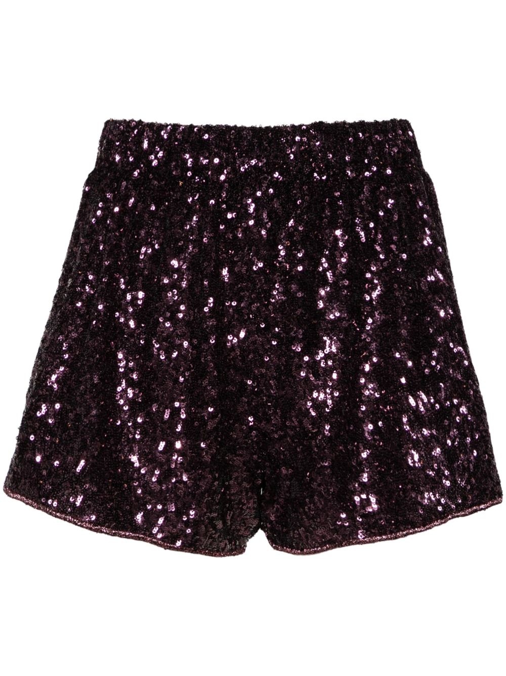sequinned short shorts - 1