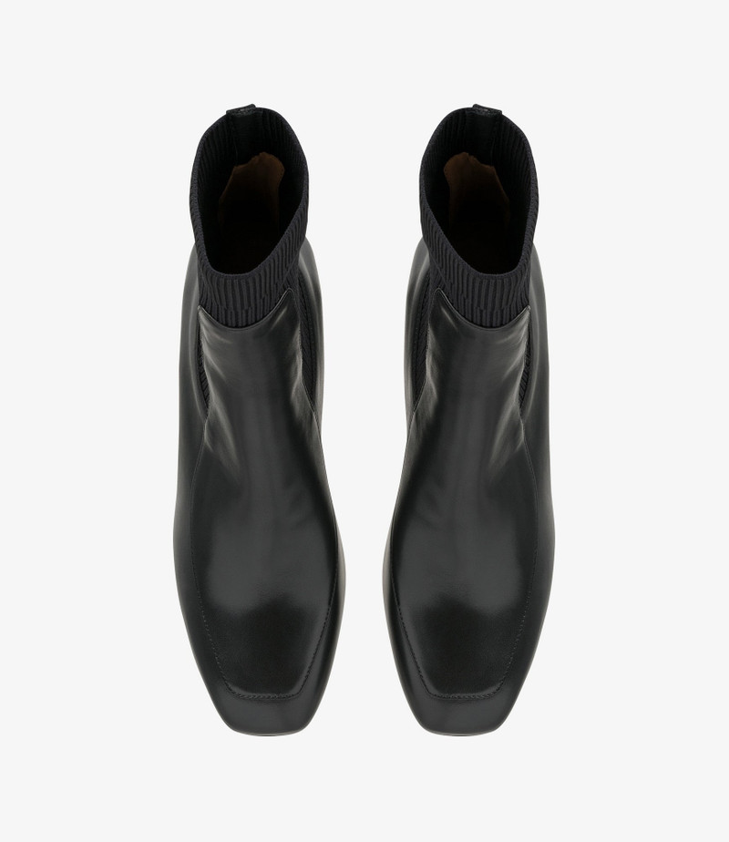 A.P.C. DOROTHÉE CHELSEA BOOTS - SMOOTH LEATHER AND KNIT MATERIAL outlook
