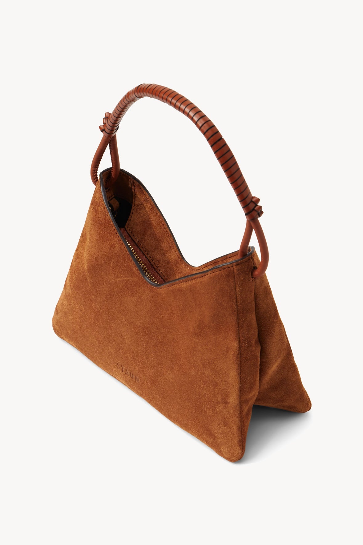 STAUD VALERIE SHOULDER BAG TAN - 5
