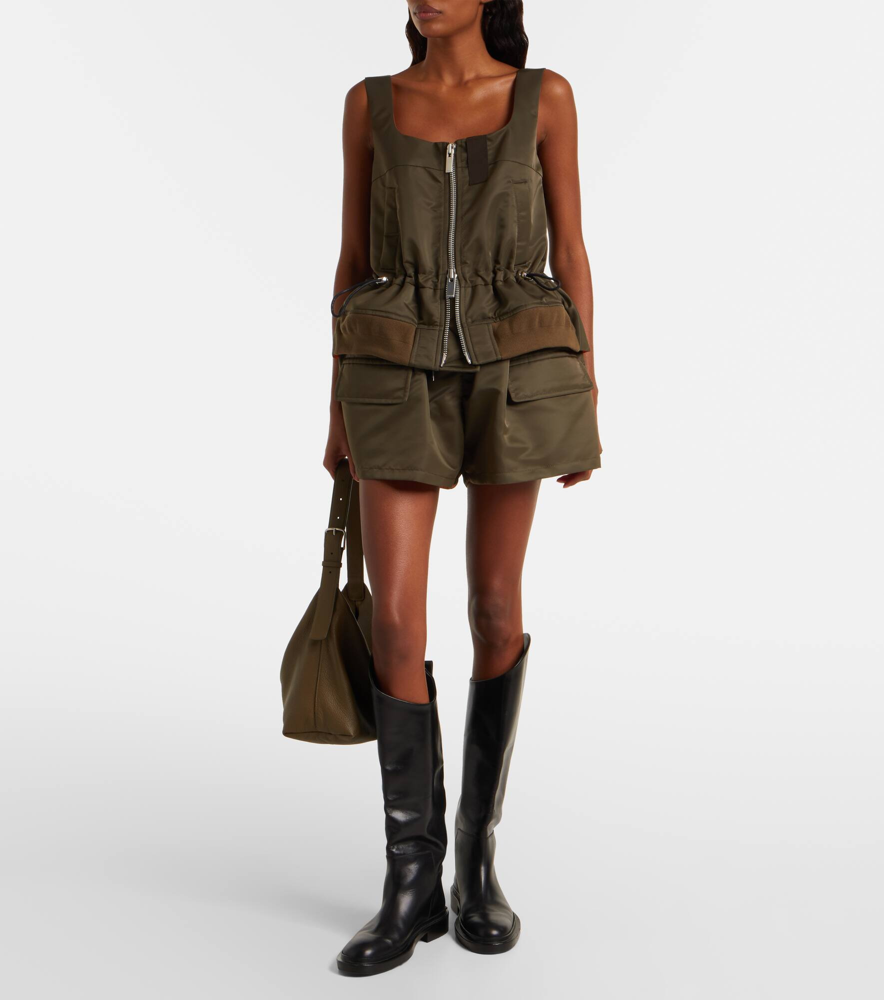 Technical zip-up tank top - 2