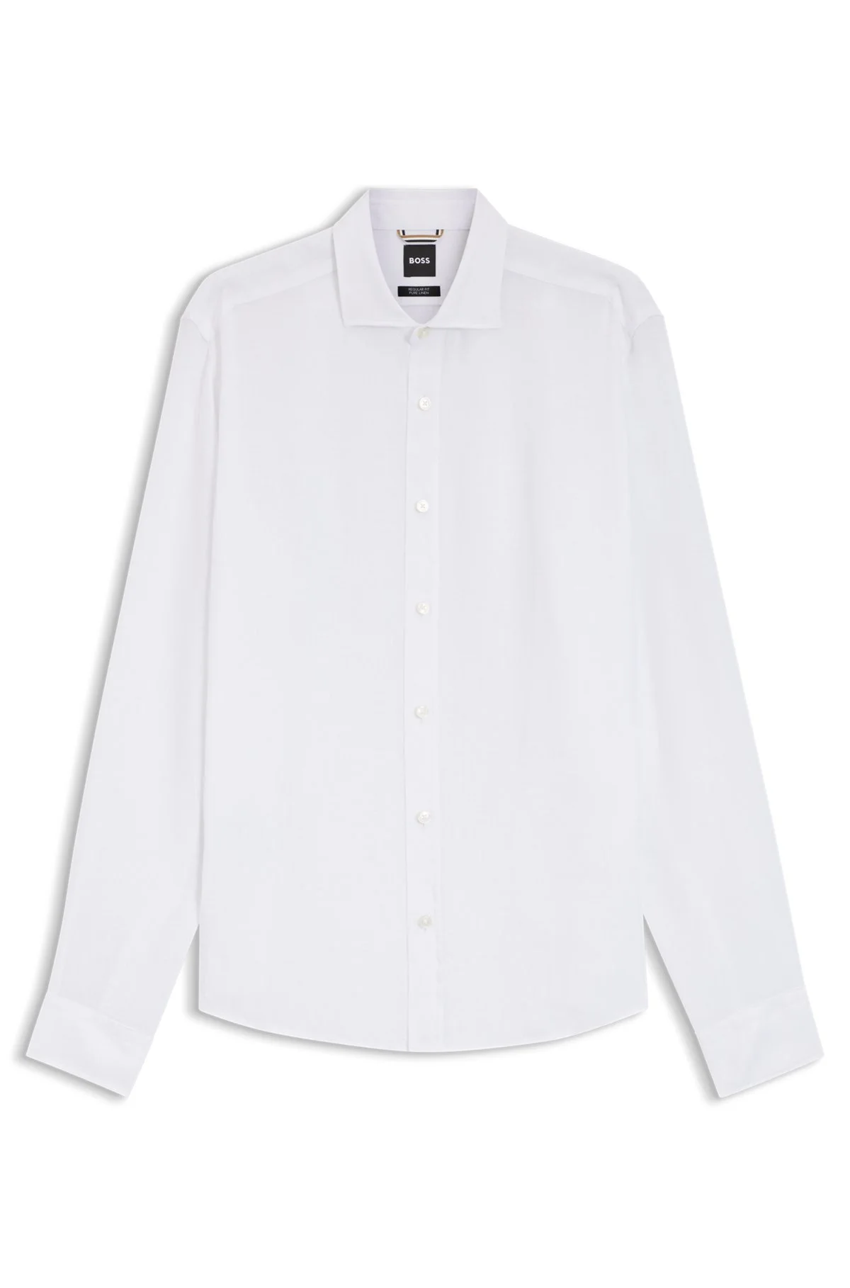 REGULAR-FIT SHIRT IN WASHED LINEN - 1