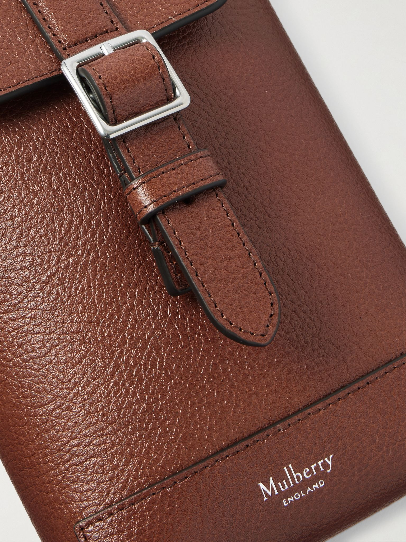 Chiltern Full-Grain Legacy NVT Leather Phone Pouch Tan - 4