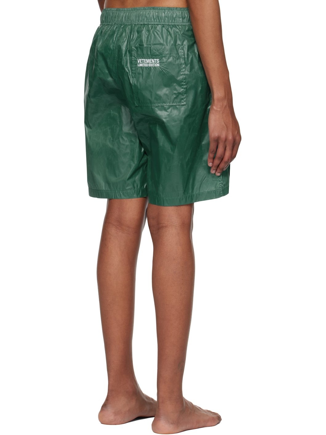 Green 'Polizei' Swim Shorts - 3
