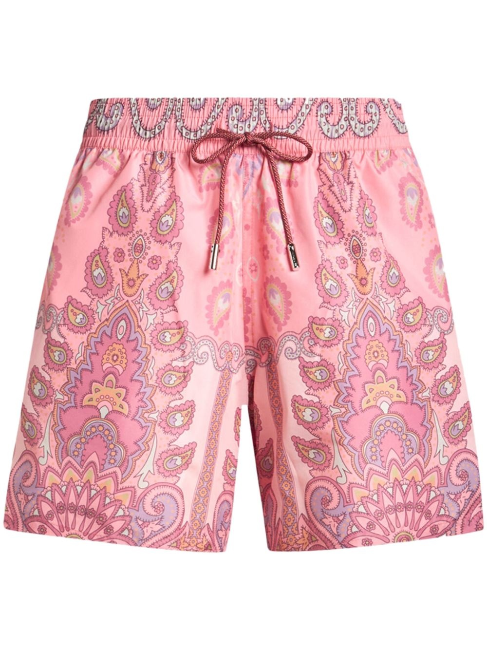 medallion-print swim shorts - 1