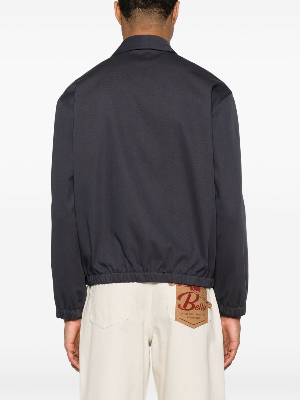 zip-up elasticated bomber jacket - 4
