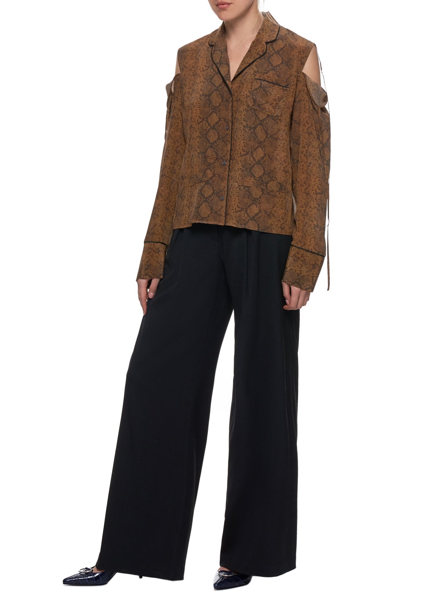 Split Shoulder Blouse - 6