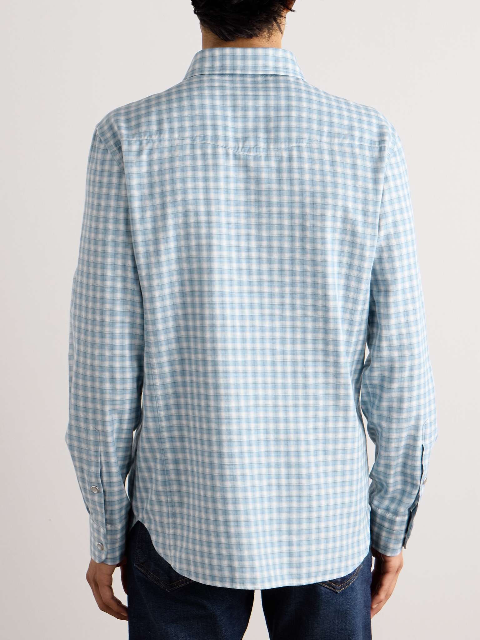 Checked Cotton Western Shirt - 4