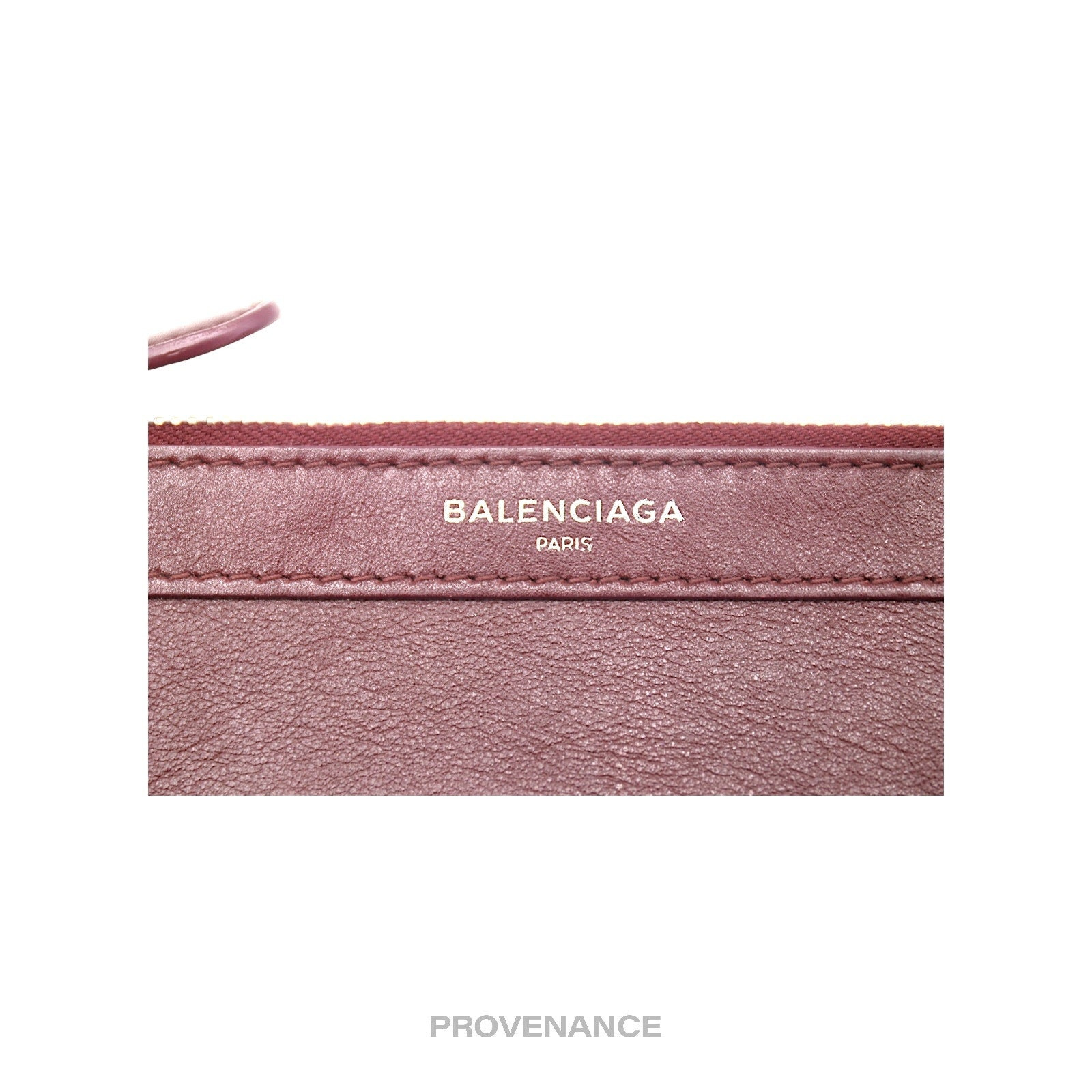 Balenciaga Zip Pouch Wallet - Bordeaux Leather - 5