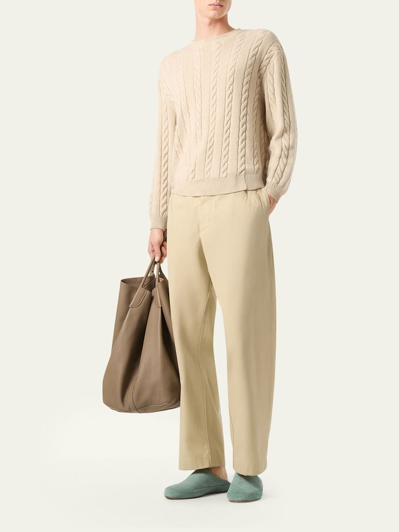 Loro Piana Men's Cedar Cashmere Crewneck Sweater outlook