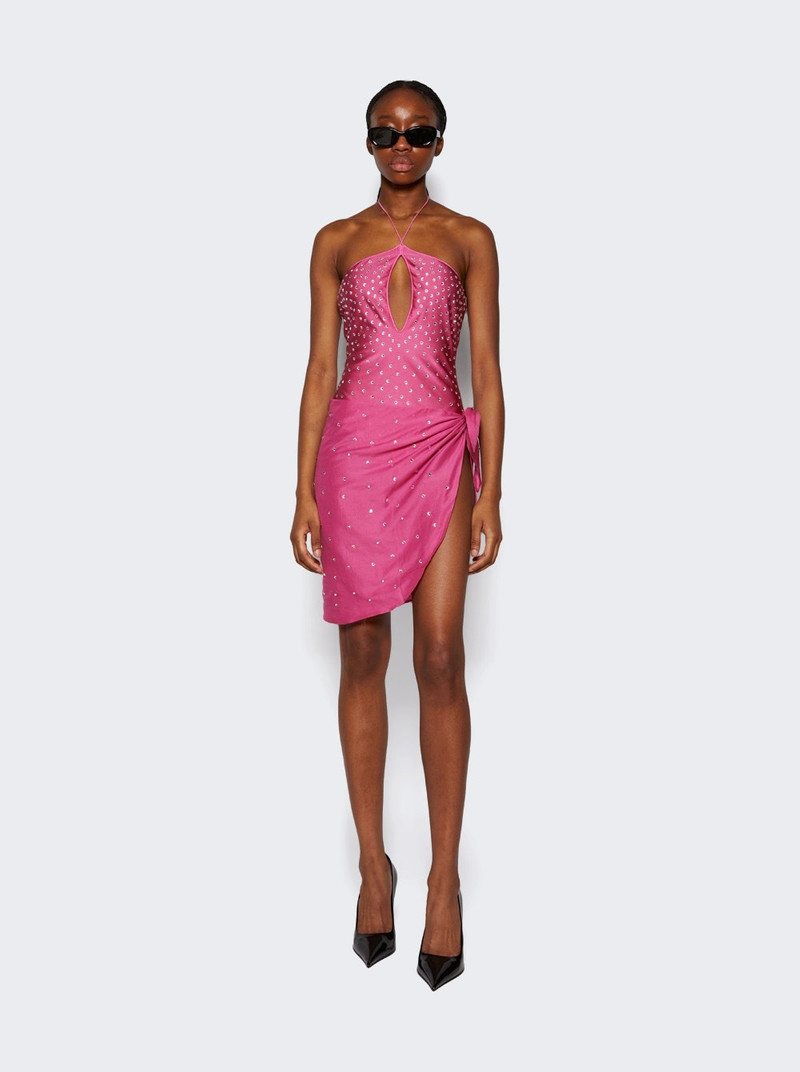 Oséree Gem Necklace Maillot Flamingo Pink outlook