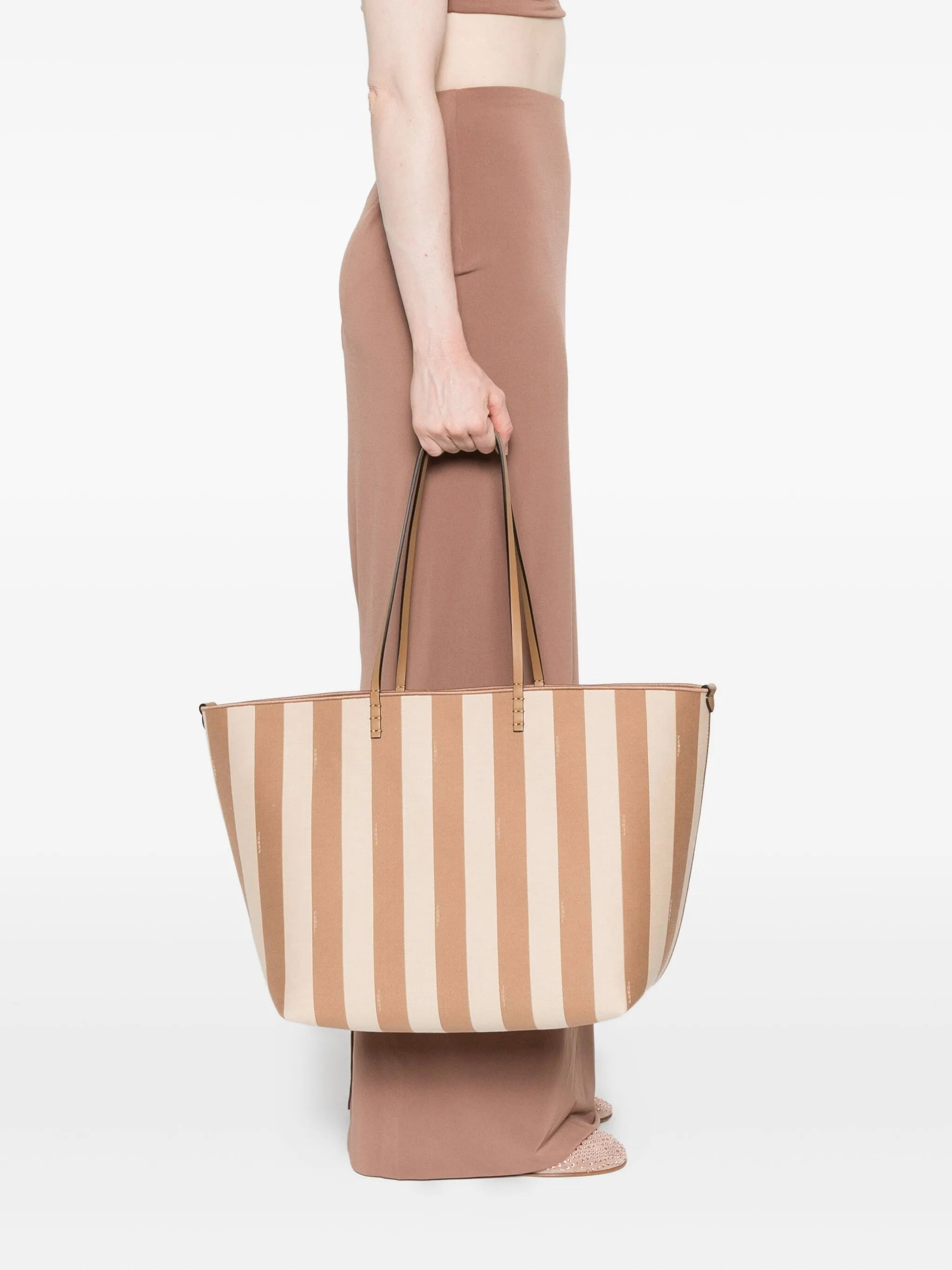 Fendi Large Striped Tote Bag - 3