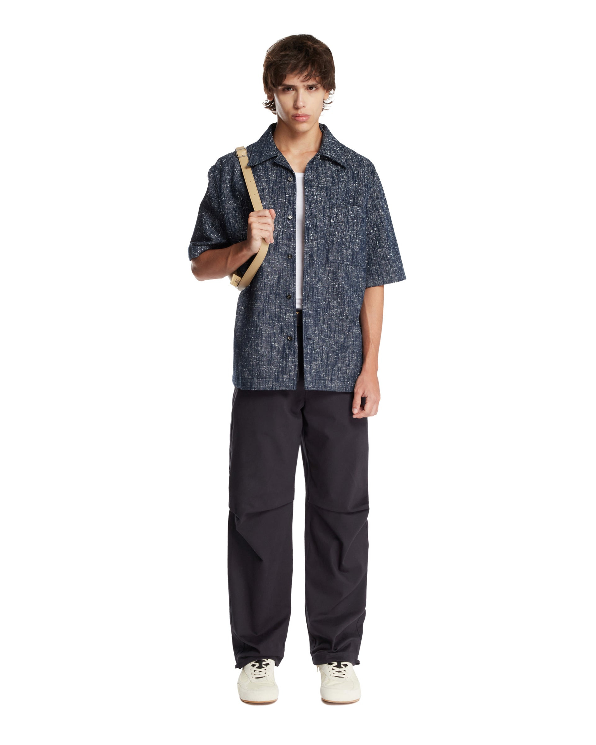 Blue Cotton Jordan Pants - 2