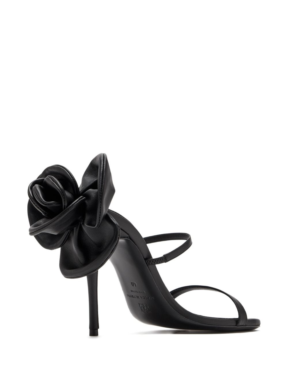 105mm flower-appliqué sandals - 4