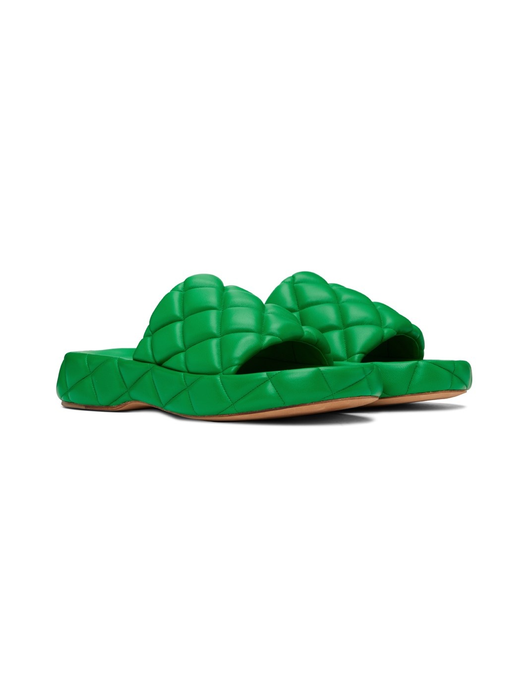 Green Padded Sandals - 4