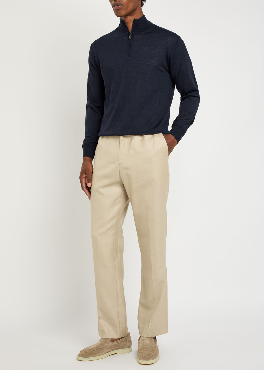 Canali Half-zip Wool-blend Jumper - 4