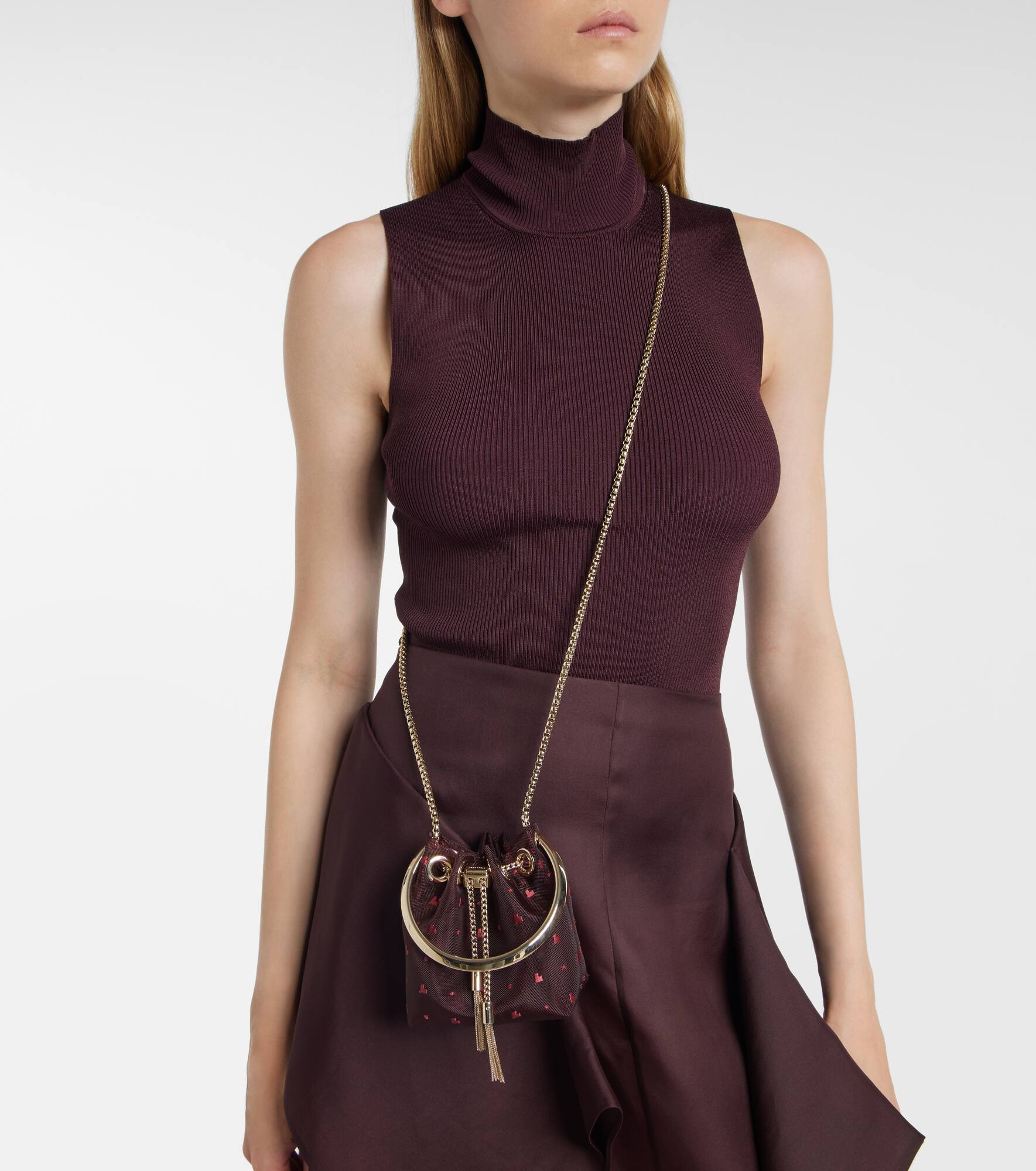 Bon Bon Micro mesh bucket bag - 7