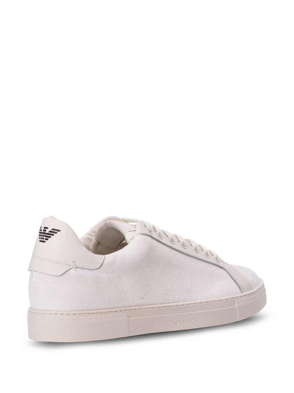 logo-print low-top sneakers - 3
