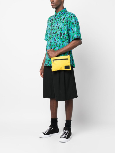 MSGM logo-patch messenger bag outlook