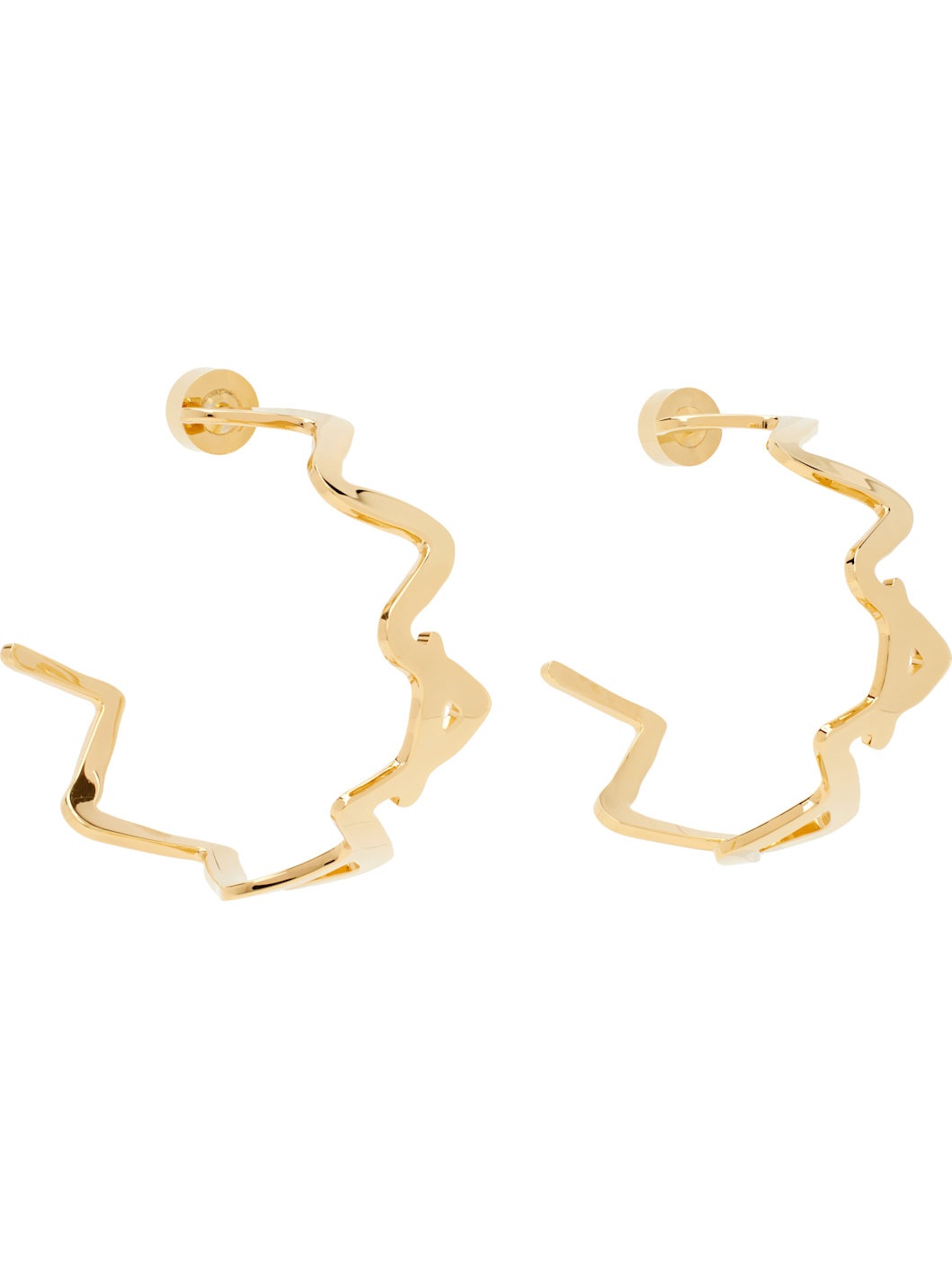 Gold 'Marni' Symbol Earrings - 2
