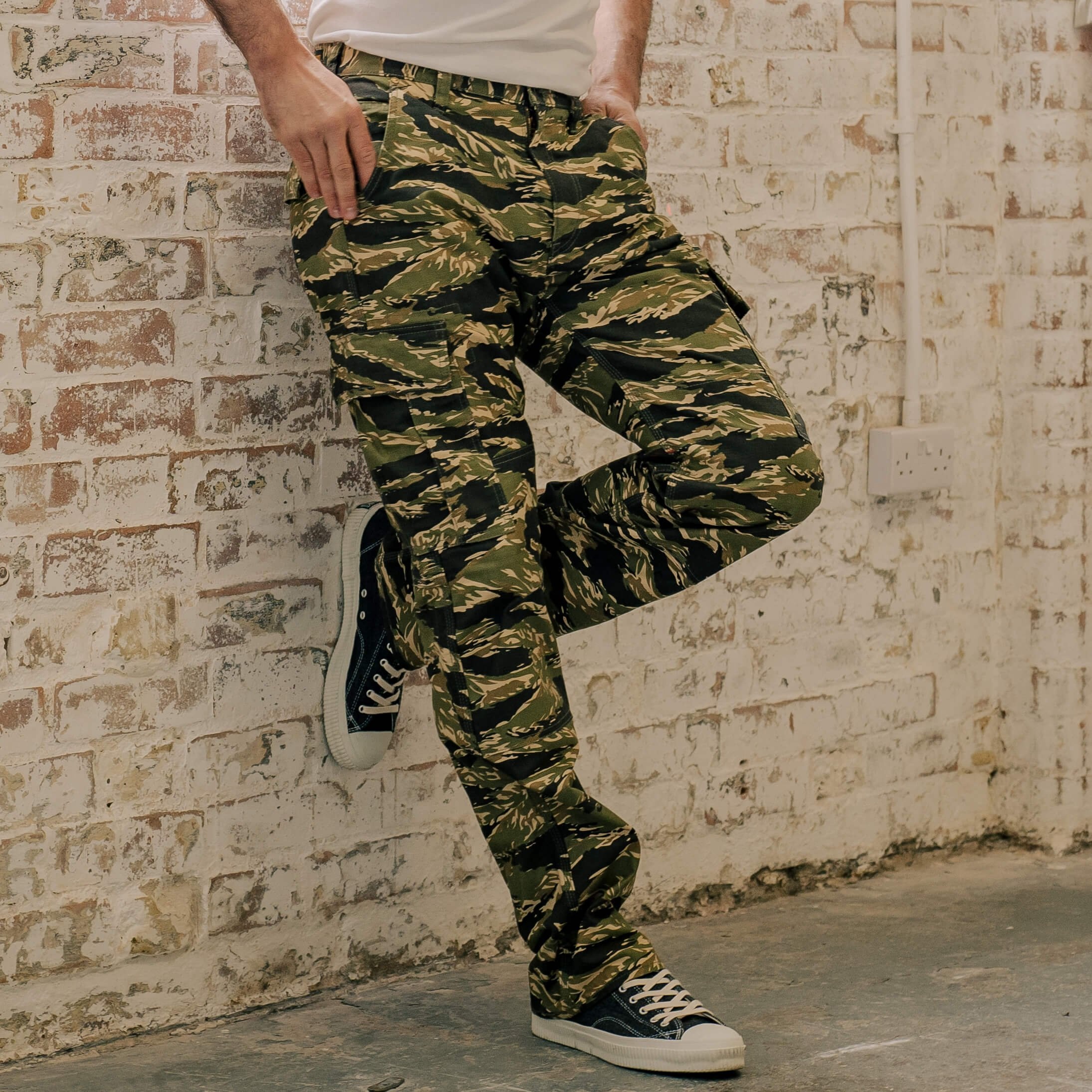 IH-737-TSC 10oz Sateen Camouflage Cargo Pants - Tiger Stripe - 4