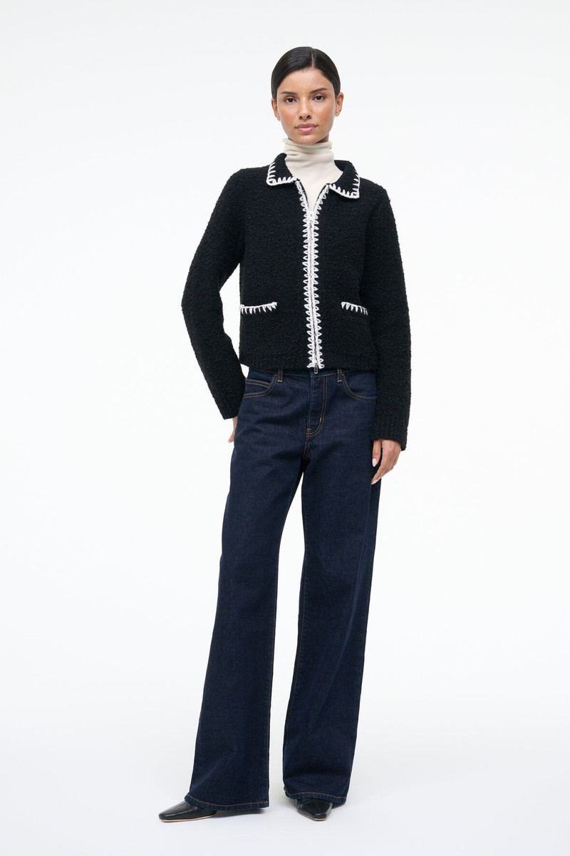 STAUD JEREMY SWEATER BLACK 5