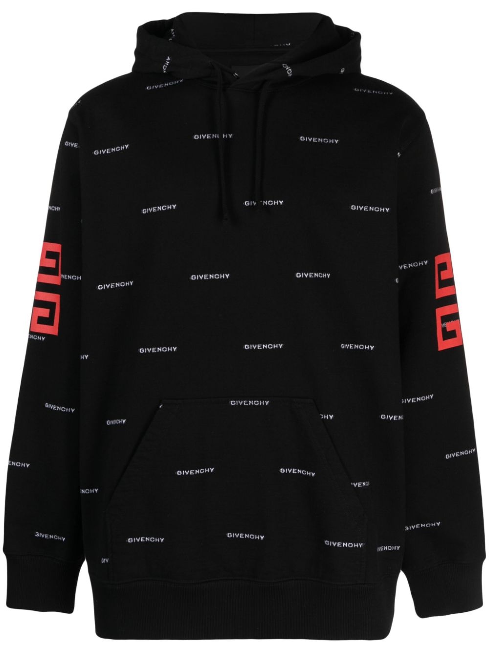 4G-print cotton hoodie - 1