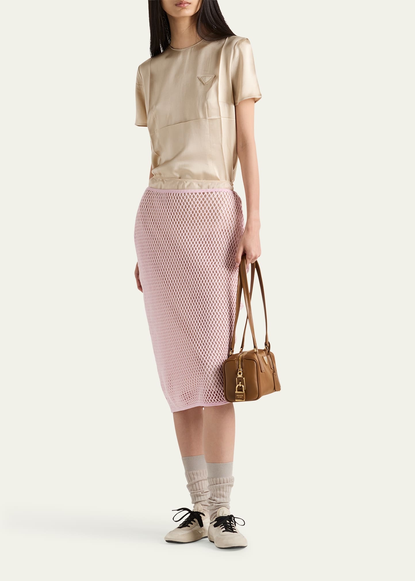Open Weave Midi Skirt - 2