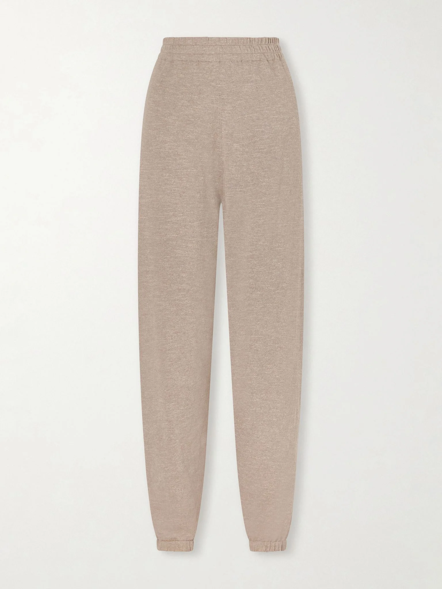 Nadir tapered cotton and linen-blend pants Cream - 1