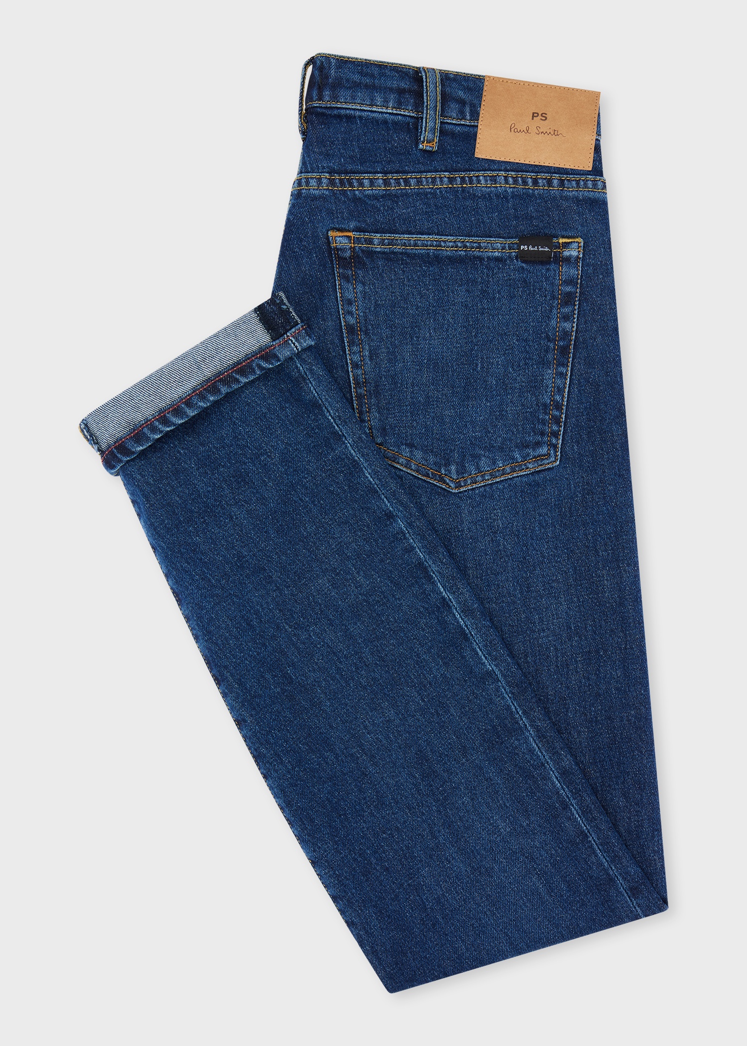 Tapered-Fit 'Organic Vintage Stretch' Dark-Wash Jeans - 2