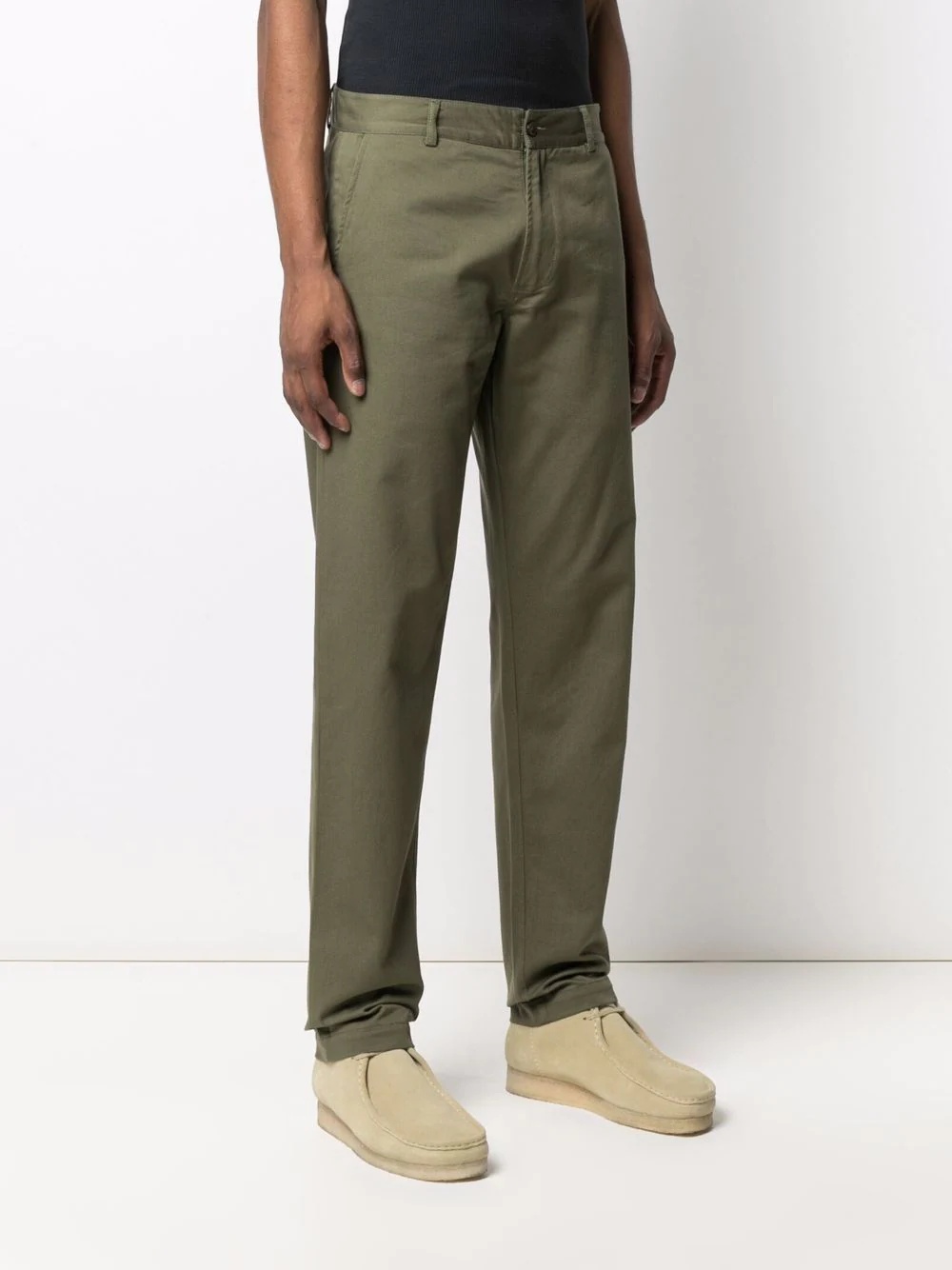 mid-rise straight-leg trousers - 5